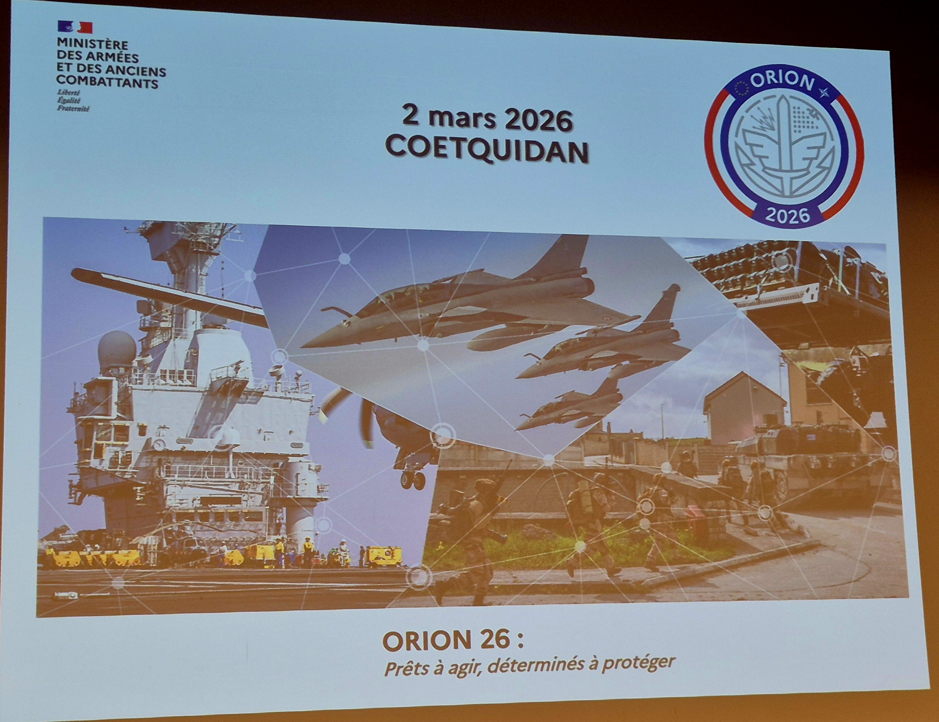 Visite de l'exercice militaire ORION 2026
